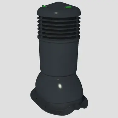 Вентиляционный выход Krono-Plast KBF Ø150 для металлочерепицы не изолироваанный графит