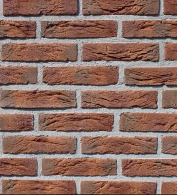 Плитка ручного формування Loft Brick Колекція Стара Прага 03 Червоний 209х49х14 мм