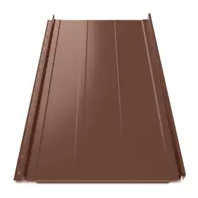 Кликфальц Tile "Трапеция" полиэстер U.S.Steel 0.50 mm RAL 8017 Коричневый