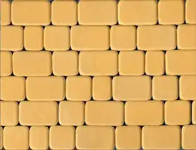 Тротуарная плитка Brukland Старый город 60 мм Желтый 180х120 мм, 120х120 мм,  90х120 мм