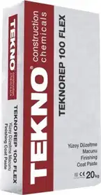 Финишная фасадная шпатлевка TEKNO Teknorep 100 Flex 20 кг, Белая