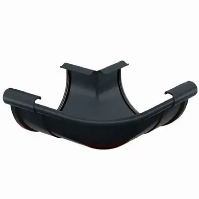 Кут ринви зовнішній Galeco PVC система 90/50 90° RAL 7021 Графітовий