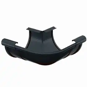 Кут ринви зовнішній Galeco PVC система 90/50 90° RAL 7021 Графітовий