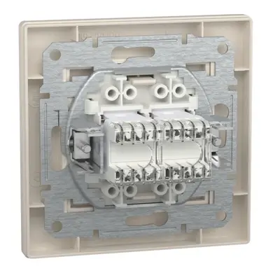 Розетка Schneider Electric комп. подвійна RJ-45 внутр. "ASFORA" сл.к. (C1) 