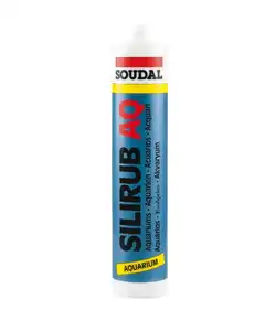 Клей-герметик для акваріумів Soudal SILIRUB AQ чорний 600мл