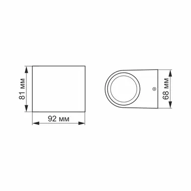 LED Светильник архитектурный AR031 IP54 Videx 3W 2700K (VL-AR031-032B)