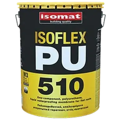 Поліуретанова рідка гідроізоляційна мембрана Isomat ISOFLEX-PU 510 1 кг, білий