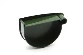 Заглушка воронки правая RainWay система 130/100 RAL 6009 Зеленый