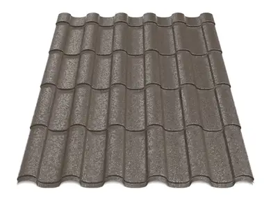 Металочерепиця Будсервіс "Венера 25" Relief iceCrystal mat Thyssen krupp 0.50 mm RAL 8017 Коричневий
