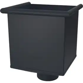 Лійка квадратна (водозбірник) Zambelli Robust система 153/100 RAL 7016 Антрацит