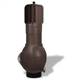 Вентиляционный выход роторный неизолированный для металлочерепицы Wirplast WiroVent TURBO PERFEKTA Т54 Ø150/500 мм шоколадный