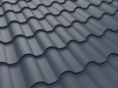 Металлочерепица Будсервис "Интегра 25" Relief iceCrystal mat Thyssen krupp 0.50 mm RAL 7024 Серый