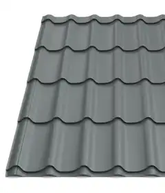 Металлочерепица Tile "Классика плюс" полиэстер Arcelor Nippon 0.39 mm RAL 7024 Серый