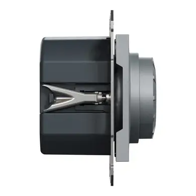 Димер поворотний ЛЕД Schneider Electric RC 3-370 Вт,  "ASFORA" сталь 