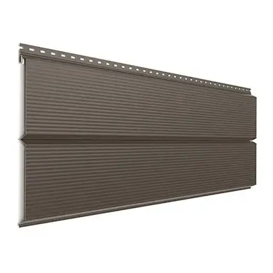 Фасадная панель Tile "Волна" полиэстер SeAH 0,45мм RAL 8019 Коричневый
