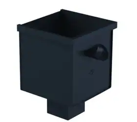 Зливна корзина Galeco Stal² система 125/80x80 RAL 9005 Чорний
