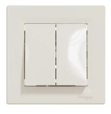 Вимикач Schneider Electric 2-кл. внутр. "ASFORA" сл.к. (C1) 