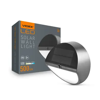 LED светильник автономный Videx 500Lm настенный 5000K (VL-BHSO-002-S)