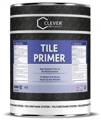 Поліуретанова грунтовка однокомпонентна для непористих поверхонь Clever Polymers PU TILE PRIMER 4 кг