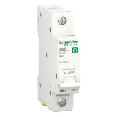 Автоматический выключатель Schneider Electric 1-п. RESI9 63A В (6kA) (C2)