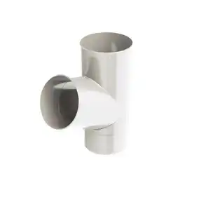 Тройник Galeco PVC система 130/100 67° RAL 9010 Белый