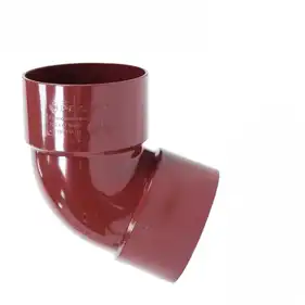 Колено двухраструбное PROFIL 67° система 130/100 RAL 3005 Красный