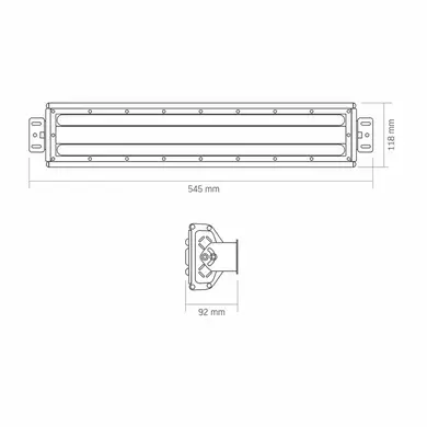 LED светильник высотный линейный Videx HB022 100W 5000K 220V (VL-HB022-1005B)