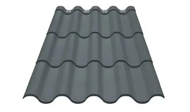 Металочерепиця GOOD ROOF PREMIUM Roof 350/30,матполіестер 0,43-0,45мм Малайзія/В'єтнам/Індія/Корея RAL 7016 Антрацит
