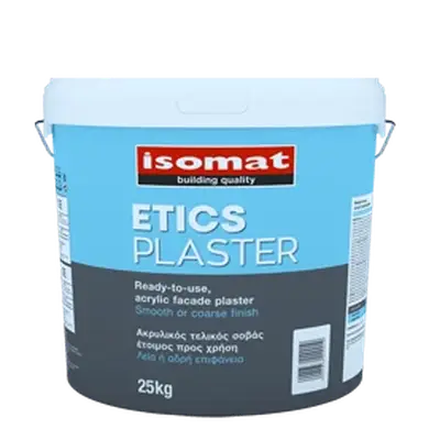Акрилова водовідштовхувальна фасадна штукатурка Isomat ETICS PLASTER Fine 25 кг, White