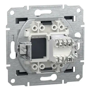 Розетка Schneider Electric комп. RJ-45 внутр. "ASFORA" без рамки антрацит (C1) 