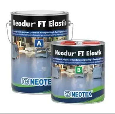 Гідроізоляційне покриття з полісечовини NEOTEX Neodur FT Elastic Комплект (А+В) 5,5 кг сірий RAL 7038
