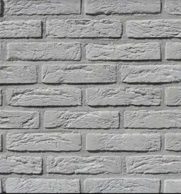 Плитка ручного формування Loft Brick Колекція Стара Прага 01 Білий 209х49х14 мм