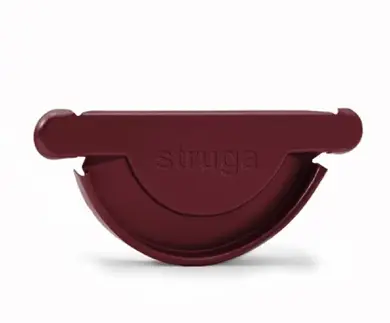 Заглушка желоба универсальная Struga система 135/90 RAL 3005 Вишня
