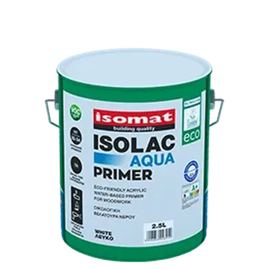 Акриловая грунтовка для деревянных поверхностей Isomat ISOLAC-AQUA ECO PRIMER 0,75 л, белый