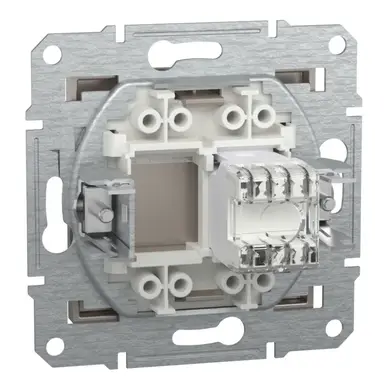 Розетка Schneider Electric комп. RJ-45 кат.6 UTP внутр. "ASFORA бронза (C3)