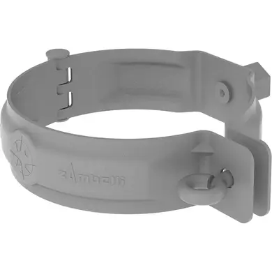 Хомут трубы Zambelli Robust система 127/80 RAL 9006 Белый алюминий