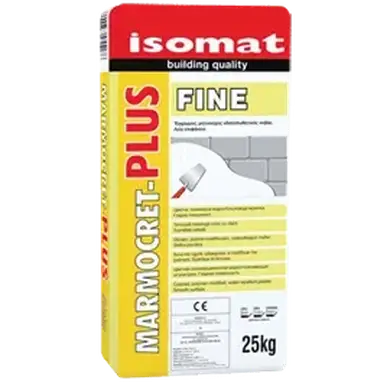 Полімерцементна водовідштовхувальна штукатурка Isomat MARMOCRET-PLUS Fine 25 кг, (207) Shell