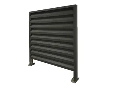 Паркан Жалюзі LVKS Premium 110/95мм Словаччина U.S.Steel 0,45 PEMA RAL 9005