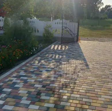 Тротуарна плитка Блок - Форт Старе місто Коричневий 90х12, 120х120, 180х120 мм