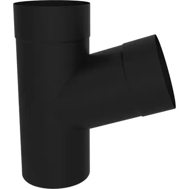 Трійник 72⁰ 100/100 Zambelli Robust система 153/100 RAL 9005 Чорний