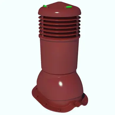Вентиляционный выход Krono-Plast KBF Ø150 для металлочерепицы не изолироваанный красный
