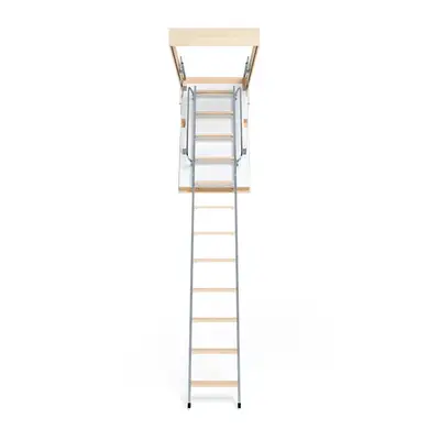 Чердачная лестница Bukwood Double Luxe Metal Standard 3-секционный Н280см 110х70 см