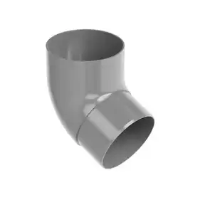 Коліно Galeco PVC система 150/100 67° RAL 7038 Світло-сірий 