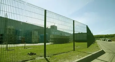 Забор Завод Центр - Сетка Заграда ЭКО  Zn+PPL ф3х4, 2400х2500 мм, RAL 6005