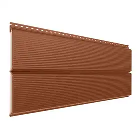 Фасадная панель Tile "Волна" полиэстер U.S.Steel 0,50м RAL 8004 Терракота