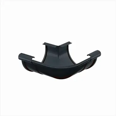 Угол желоба внешний Galeco PVC система 110/80 90° RAL 7021 Графитовый