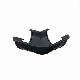 Угол желоба внешний Galeco PVC система 110/80 90° RAL 7021 Графитовый