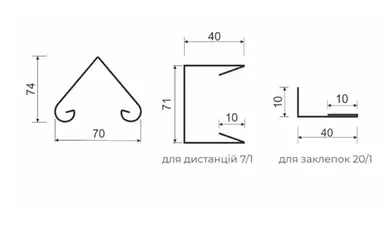 Ограждение Tile Варта 7,4 см, матполиэстер Voestalpine 0,50мм RAL 6005 Зеленый