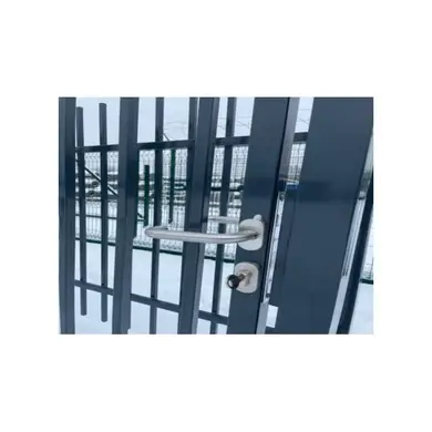 Калитка Завод Центр - Сетка Decor Пром ОЦ+ППЛ 2,4 м RAL 6005