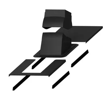 Проходной элемент + окантовка VILPE PIPPU MODULAR черный